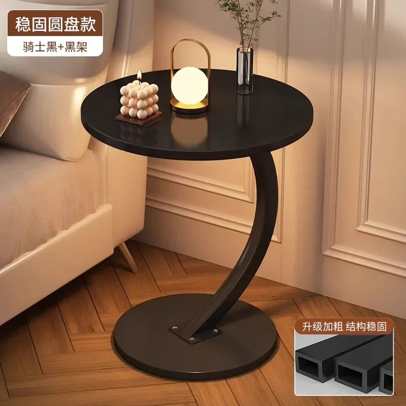 Space-Saving Round Coffee Table with Storage – view 12, modern home furniture